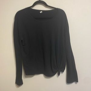 Long sleeve black top